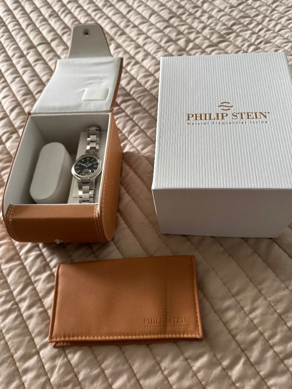 Phillip Stein Small Round Classic Stainless Steel Watch